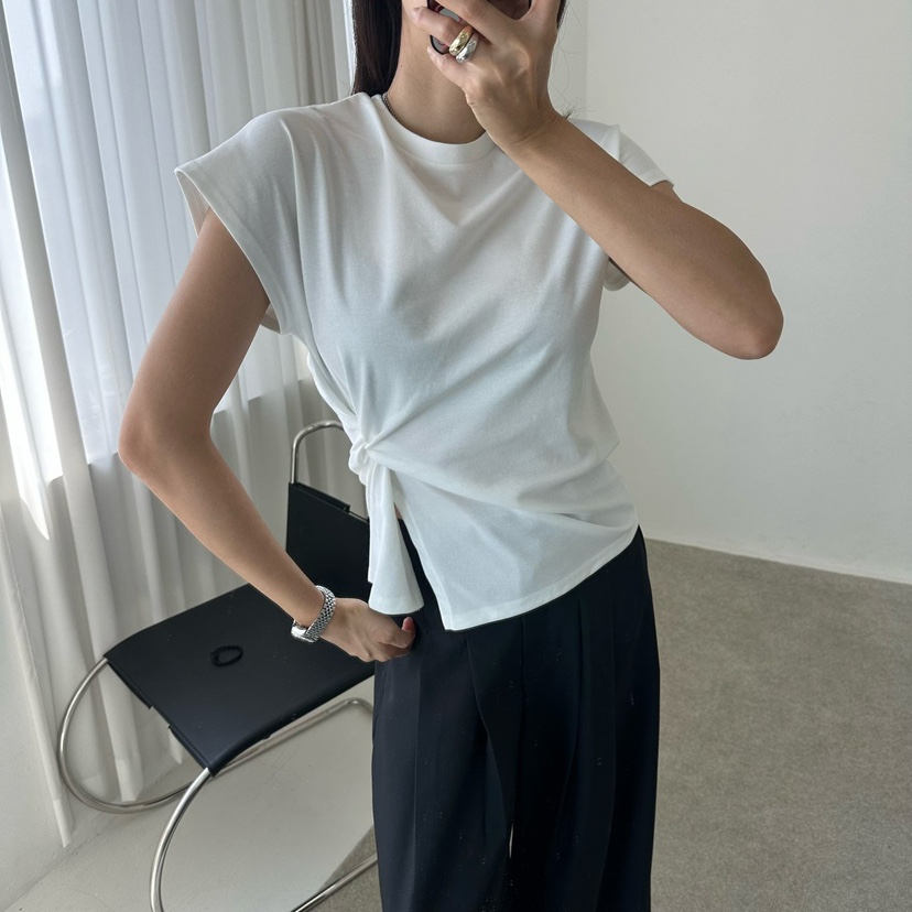 MABEL-Q韓國代購㊣女士新品人氣休閑推薦熱賣職業時尚25春夏T恤SOUIT by mabel-QT恤