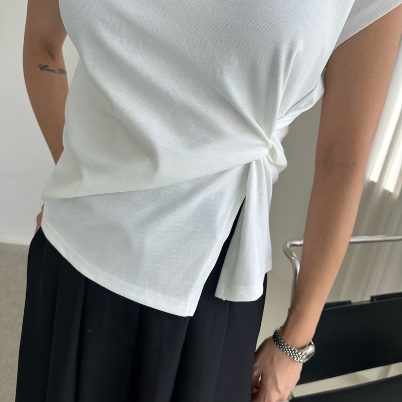 MABEL-Q韓國代購㊣女士新品人氣休閑推薦熱賣職業時尚25春夏T恤SOUIT by mabel-QT恤