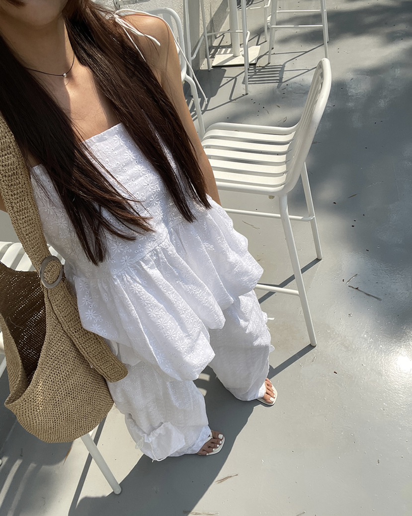 BADCALM東大門㊣代購女士新品推薦熱賣真品休閑吊帶背心刺繡BADCALM吊帶/背心
