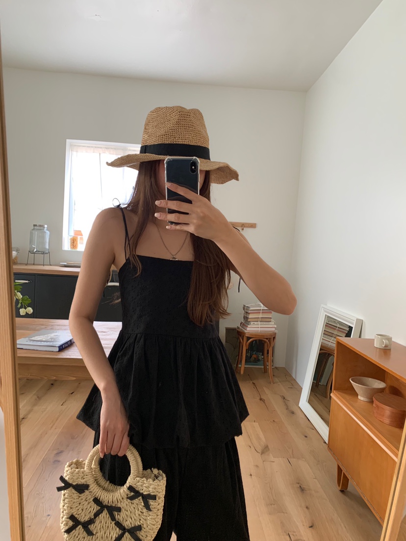 BADCALM東大門㊣代購女士新品推薦熱賣真品休閑吊帶背心刺繡BADCALM吊帶/背心