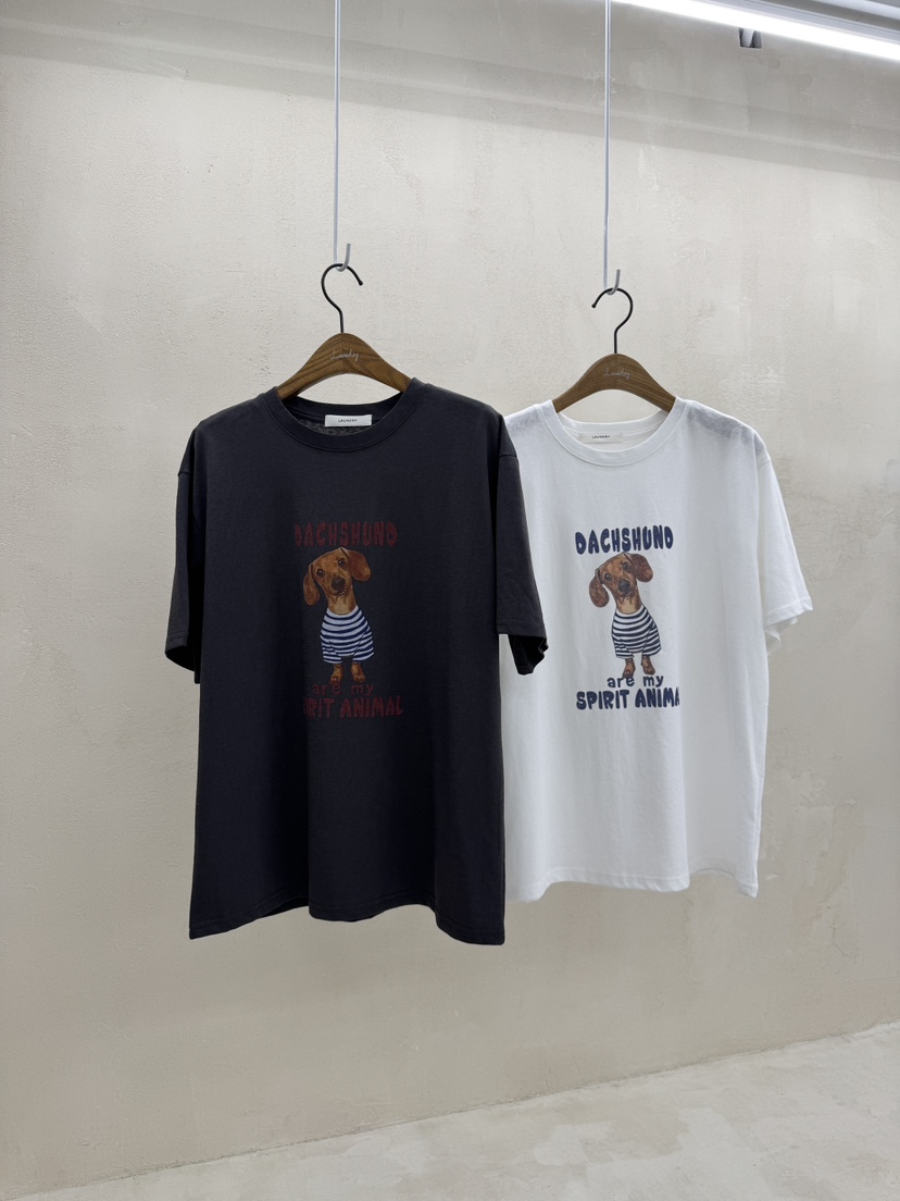 LAUNDRY韓國代購㊣女士新品25春夏熱賣人氣真品推薦時尚T恤LAUNDRYT恤