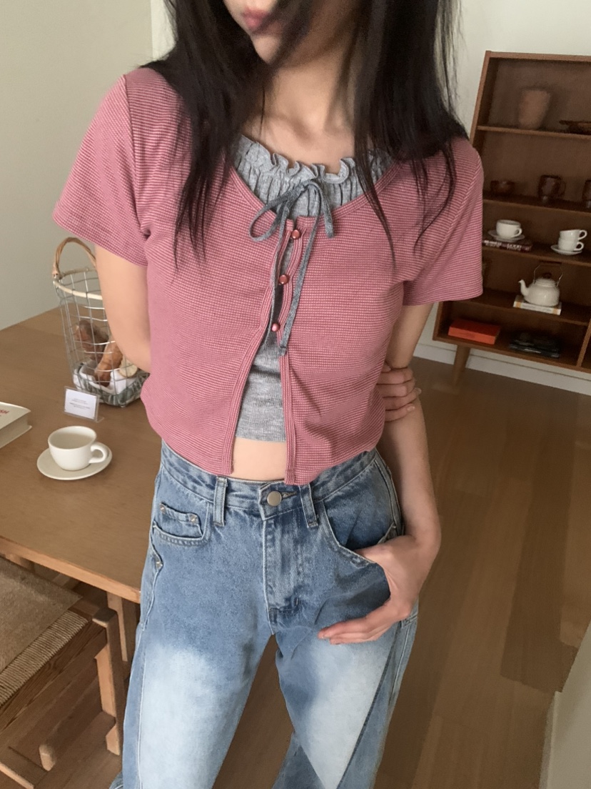BADCALM韓國直郵㊣女裝新品時尚人氣真品休閑職業推薦熱賣T恤BADCALMT恤