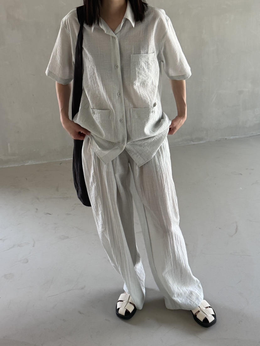 WATER東大門㊣實拍女裝新品職業熱賣時尚25春夏推薦真品休閑褲WATER/RIVER休閑褲