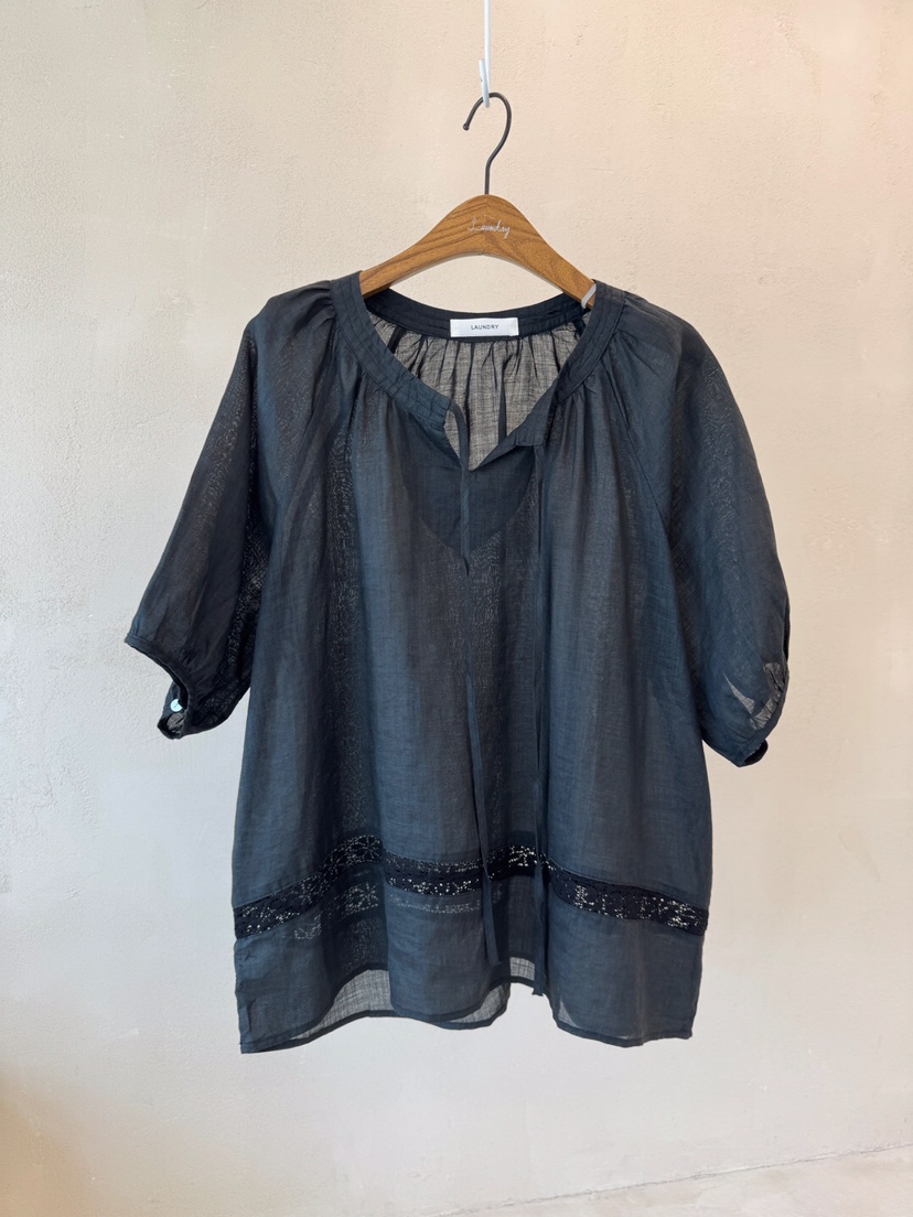 LAUNDRY東大門㊣直郵女裝新品熱賣推薦人氣職業襯衫蕾絲衫蕾絲LAUNDRY襯衫/蕾絲衫圖色2