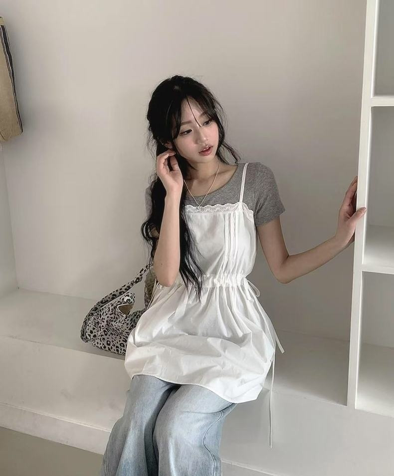 STRAWBERRY韓國代購㊣女士新品熱賣推薦休閑25春夏吊帶背心STRAWBERRY吊帶/背心