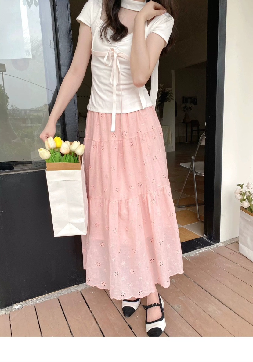 STRAWBERRY東大門㊣直郵女士新款熱賣25春夏職業時尚真品長裙STRAWBERRY長裙