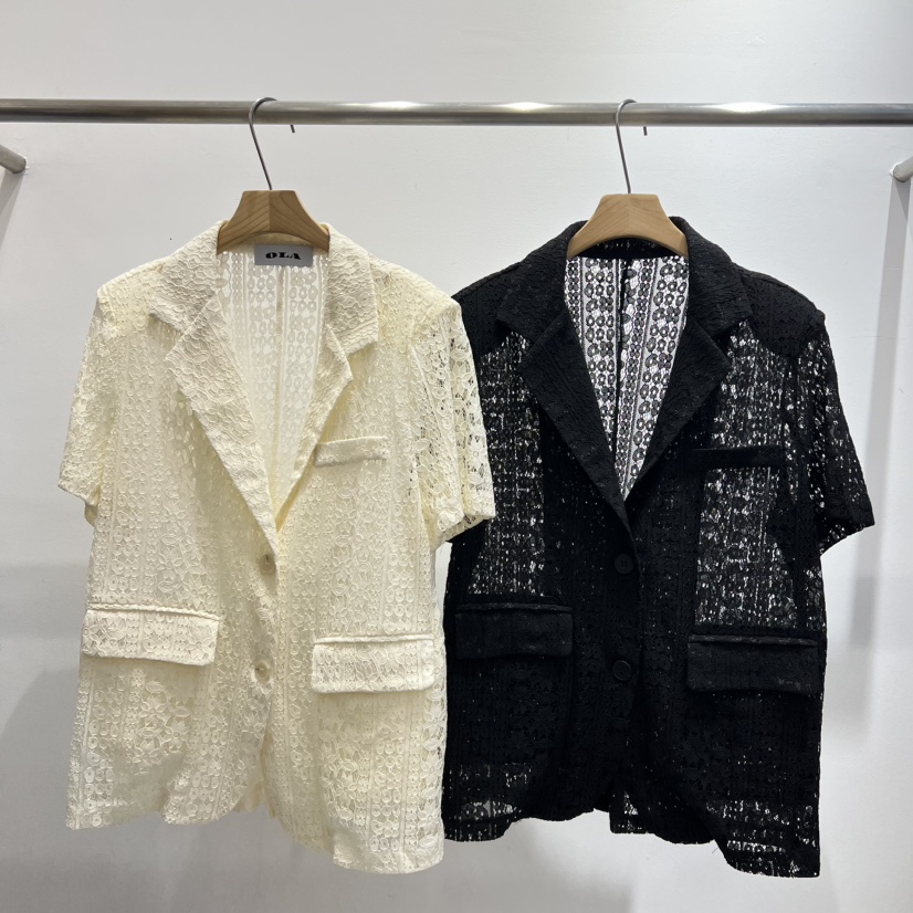 OLA韓國代購㊣女裝新品時尚推薦25春夏人氣真品職業熱賣夾克mellor/OLA夾克