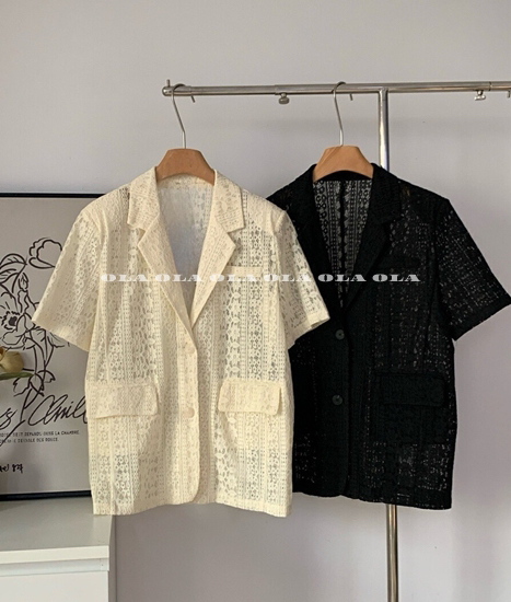 OLA韓國代購㊣女裝新品時尚推薦25春夏人氣真品職業熱賣夾克mellor/OLA夾克