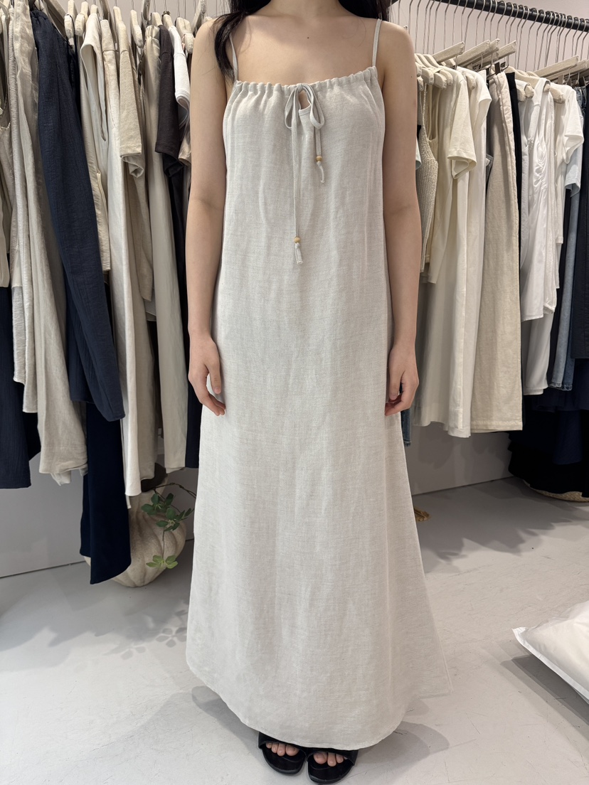 ALATE韓國代購㊣女士新品人氣熱賣職業時尚休閑25春夏連衣裙亞麻LEGACY連衣裙