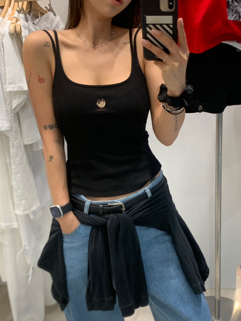 JIMMY韓國直郵㊣女士新品職業真品休閑推薦熱賣人氣吊帶背心JIMMY/REMAKE吊帶/背心