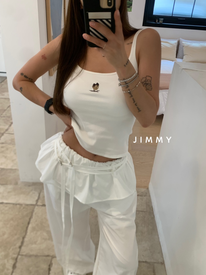 JIMMY韓國直郵㊣女士新品職業真品休閑推薦熱賣人氣吊帶背心JIMMY/REMAKE吊帶/背心