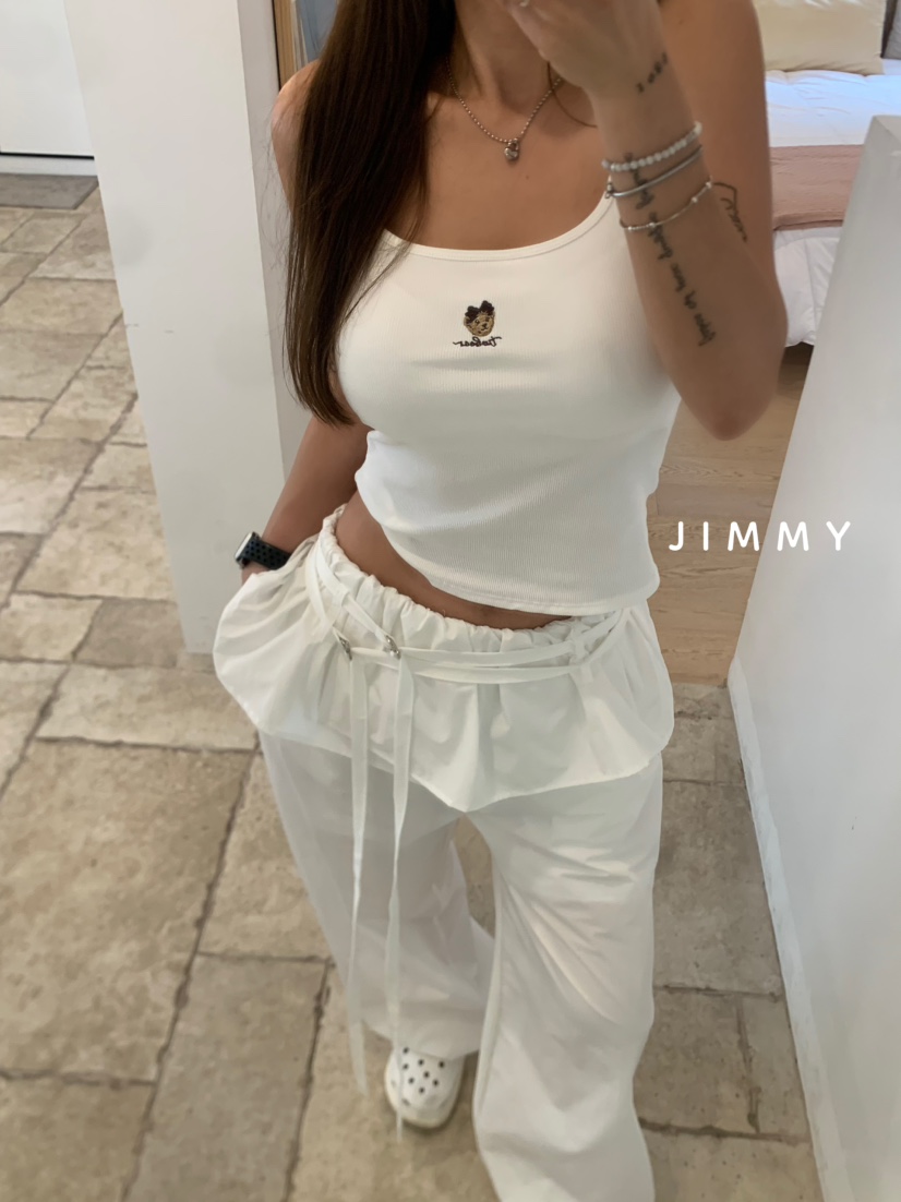 JIMMY韓國直郵㊣女士新品職業真品休閑推薦熱賣人氣吊帶背心JIMMY/REMAKE吊帶/背心