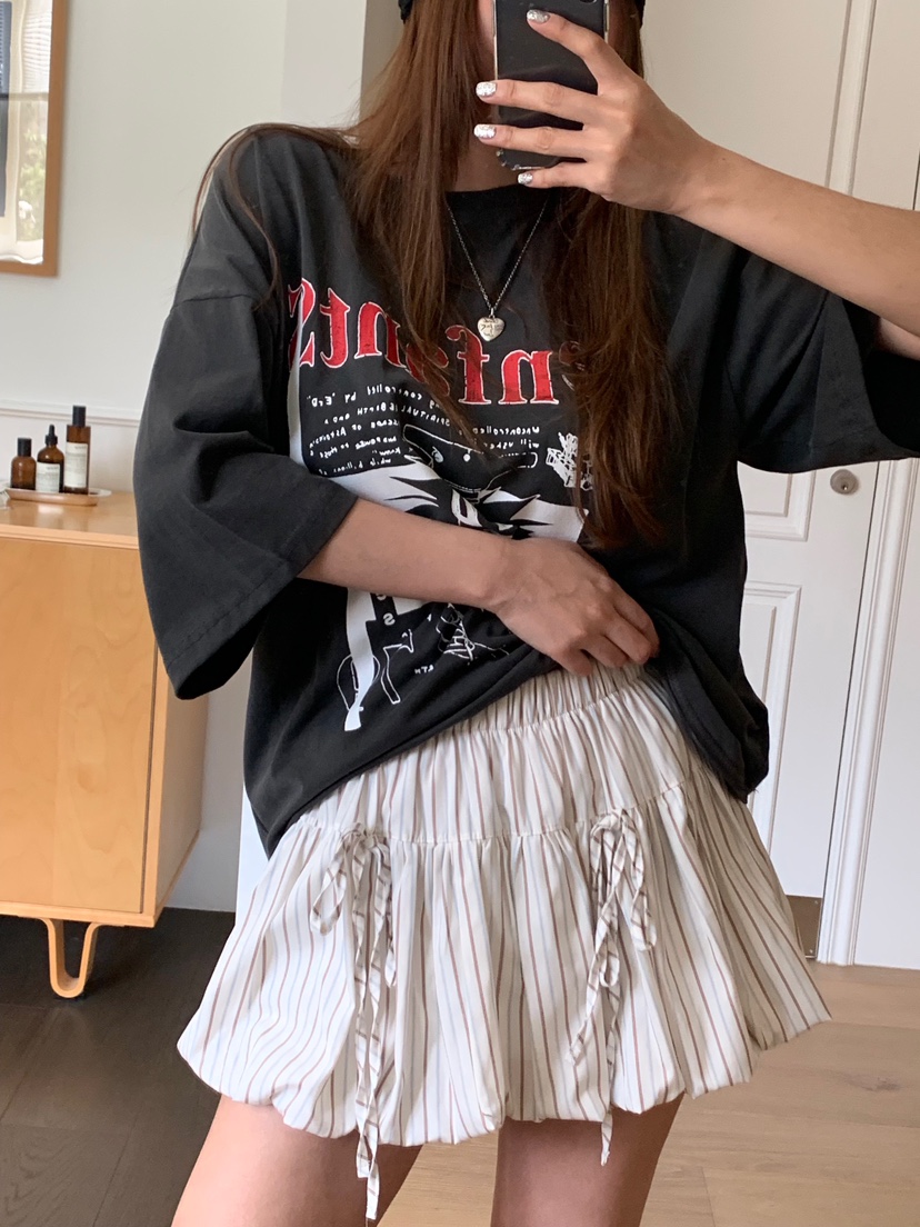 BADCALM東大門㊣直郵女士新品真品時尚25春夏短裙南瓜裙海軍BADCALM短裙