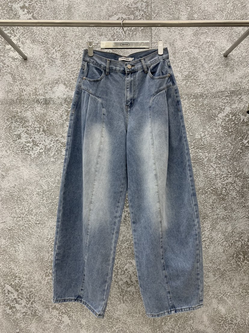 BADCALM韓國代購㊣女裝新品熱賣25春夏人氣休閑職業推薦牛仔褲BADCALM牛仔褲