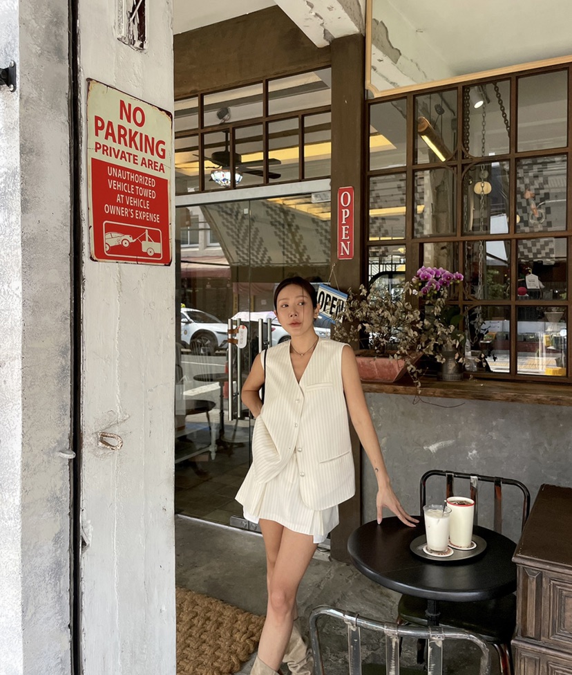 BADCALM東大門㊣直郵女士新品25春夏人氣職業休閑真品推薦短裙BADCALM短裙