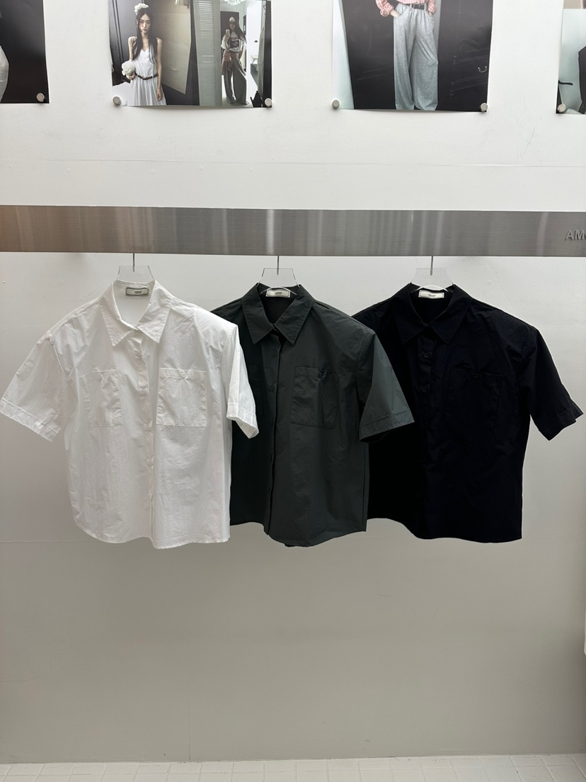 AMOOD韓國直郵㊣女裝新品推薦25春夏真品職業時尚襯衫蕾絲衫AMOOD襯衫/蕾絲衫