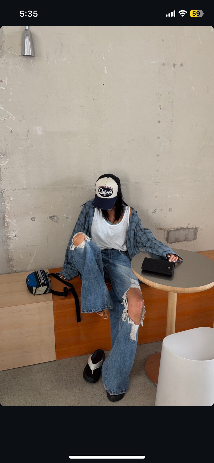 BADCALM東大門㊣實拍女裝新品人氣時尚真品熱賣25春夏牛仔褲BADCALM牛仔褲