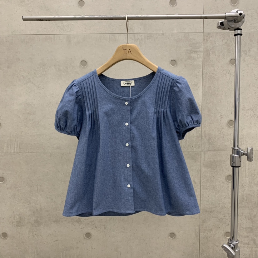 THE ABLE韓國代購㊣女士新品25春夏真品推薦熱賣襯衫蕾絲衫THE ABLE/TA襯衫/蕾絲衫