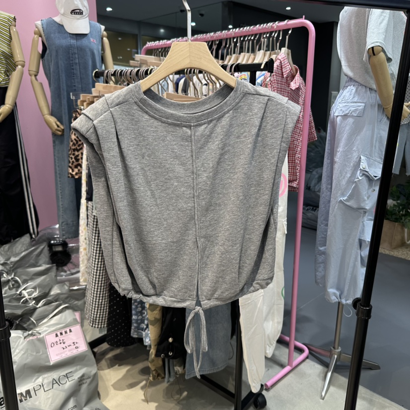ANNA韓國直郵㊣女裝新款25春夏推薦休閑職業時尚真品吊帶背心ANNA吊帶/背心