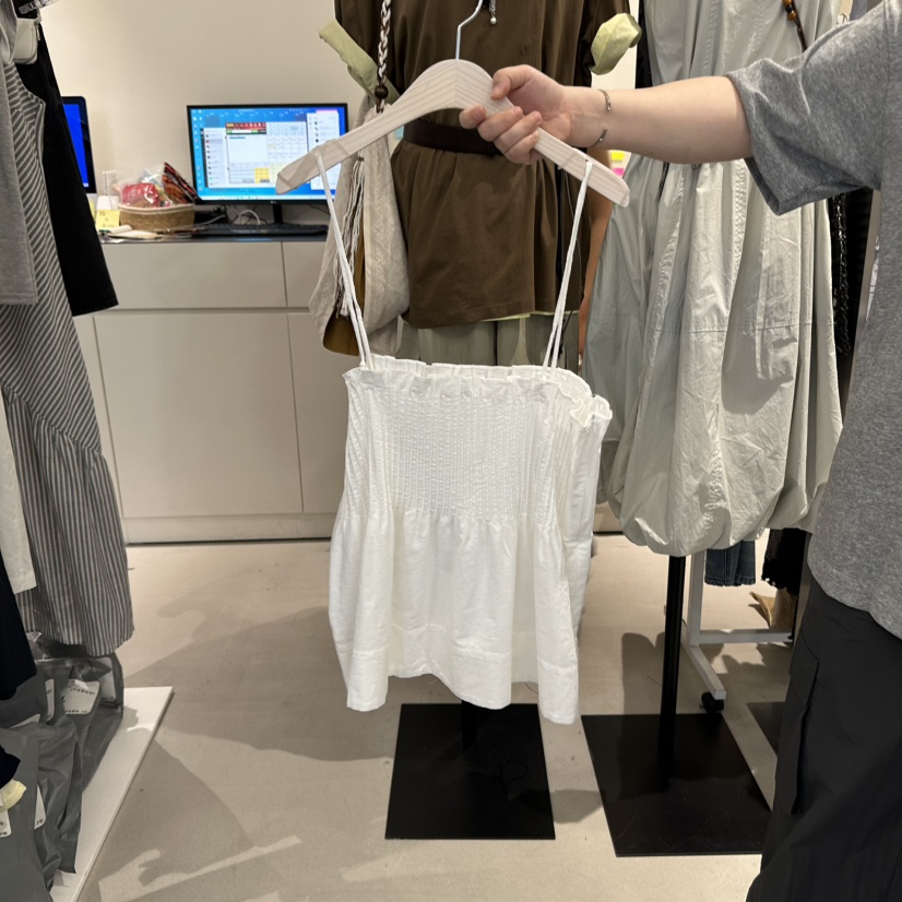 MENTOR韓國直郵㊣女裝新款真品人氣職業吊帶背心不含內搭亞麻MENTOR吊帶/背心