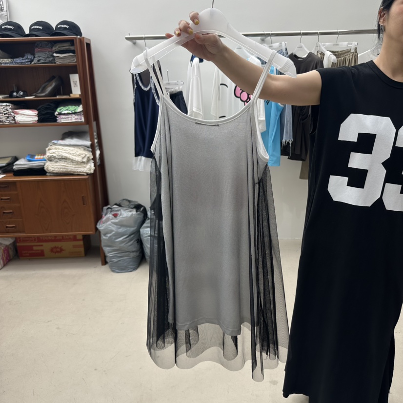 INTHEEND東大門㊣實拍女裝新品職業熱賣時尚休閑推薦吊帶背心INTHEEND吊帶/背心