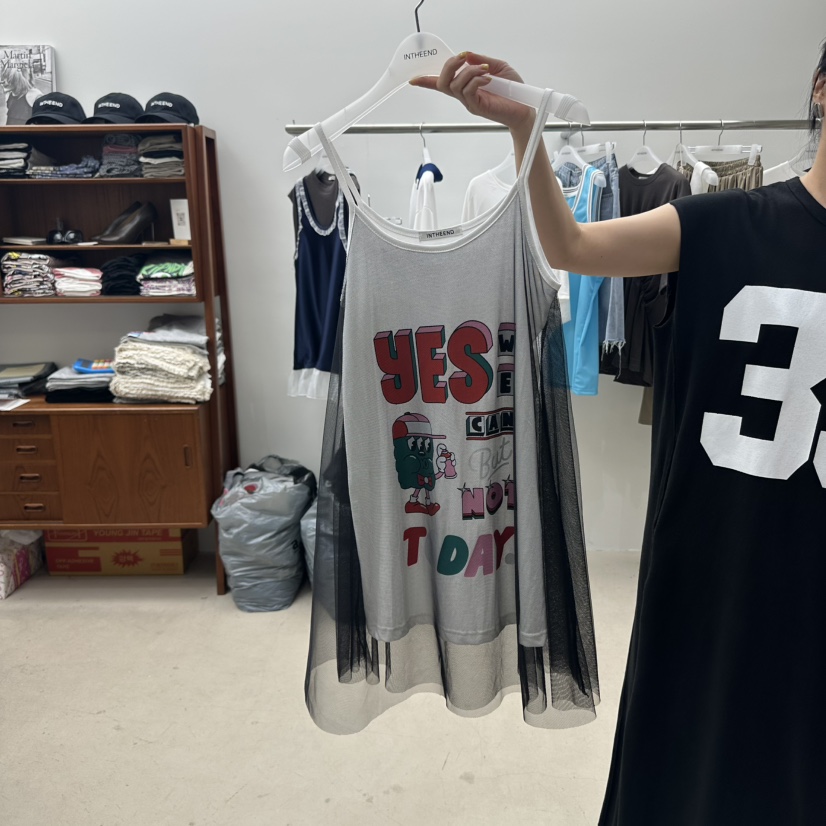 INTHEEND東大門㊣實拍女裝新品職業熱賣時尚休閑推薦吊帶背心INTHEEND吊帶/背心