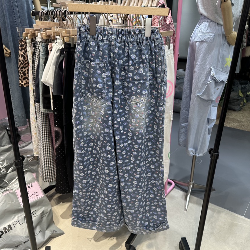 ANNA韓國直郵㊣女裝新款推薦真品25春夏時尚熱賣人氣牛仔褲ANNA牛仔褲