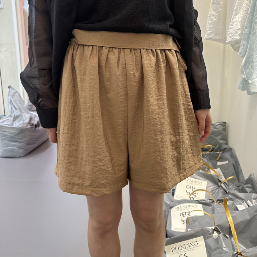 BLENDING-p韓國代購㊣女士新款真品休閑推薦熱賣25春夏短褲BLENDING短褲圖色2