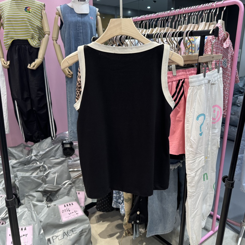 ANNA東大門㊣實拍女裝新品人氣推薦熱賣職業休閑真品吊帶背心ANNA吊帶/背心