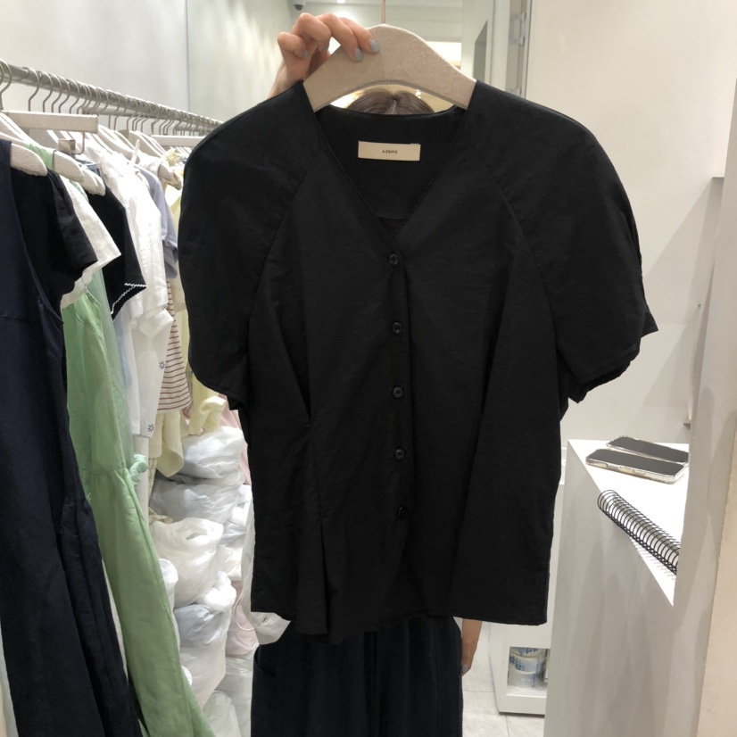 ASOME韓國代購㊣女士新品熱賣25春夏休閑時尚職業襯衫蕾絲衫A.SOME襯衫/蕾絲衫圖色3