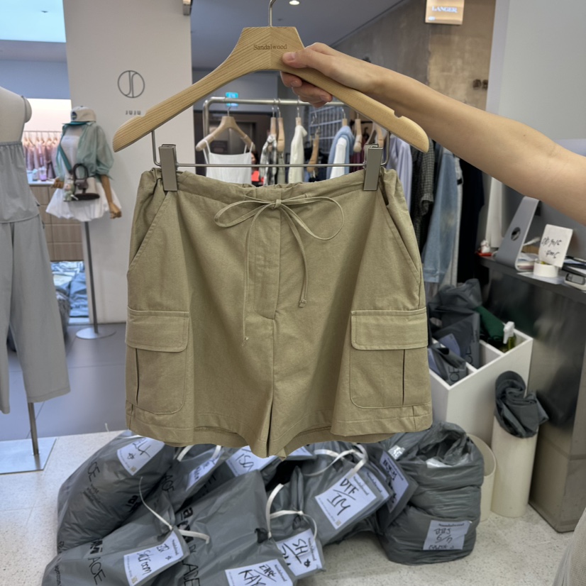 SANDALWOOD東大門㊣代購女士新品推薦人氣休閑時尚25春夏短褲SANDALWOOD短褲