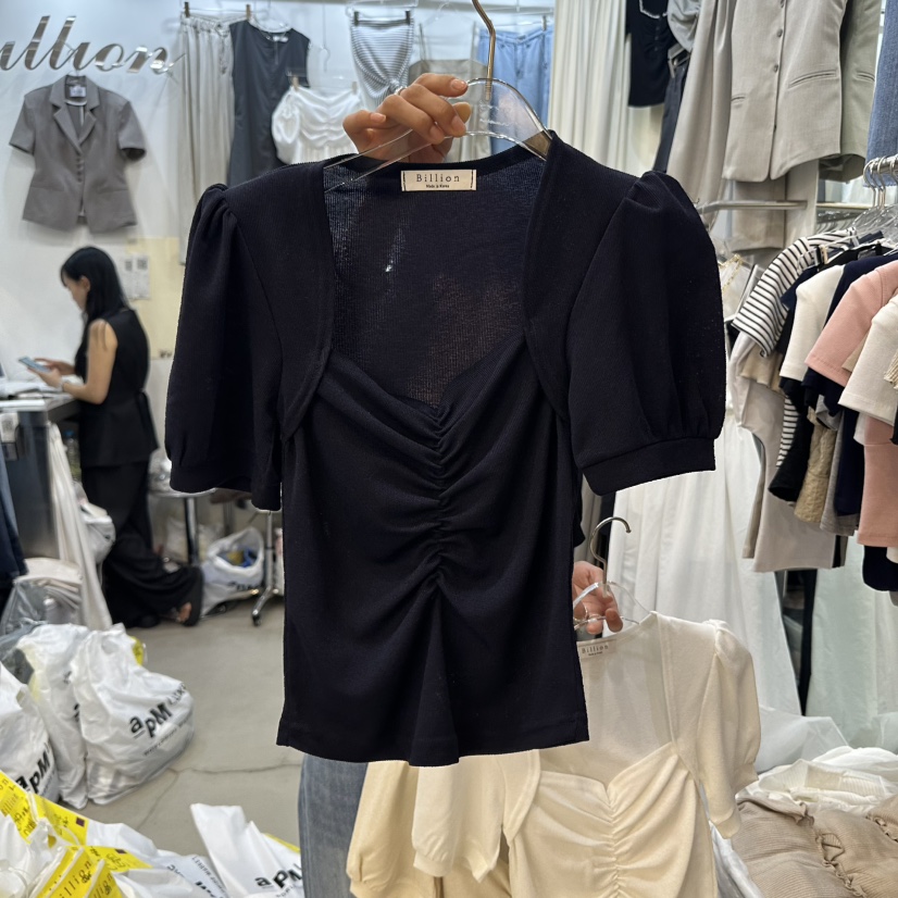 BILLION-L韓國代購㊣女士新品時尚真品休閑職業推薦人氣T恤BILLION-LT恤圖色3