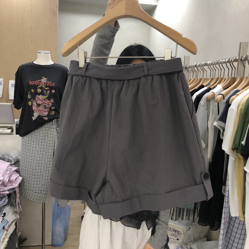 VILLABUTTON東大門㊣代購女裝新品職業人氣休閑25春夏短褲含腰繩VILLABUTTON短褲