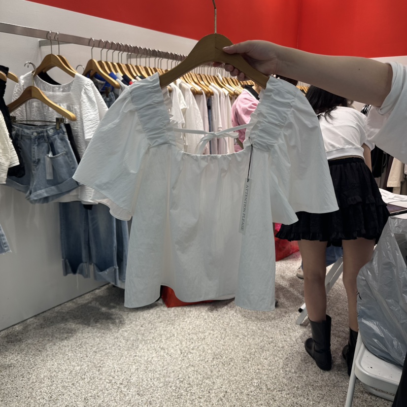 ATPZ韓國代購㊣女士新款熱賣人氣職業時尚25春夏襯衫蕾絲衫ATTENTION PLEAES襯衫/蕾絲衫