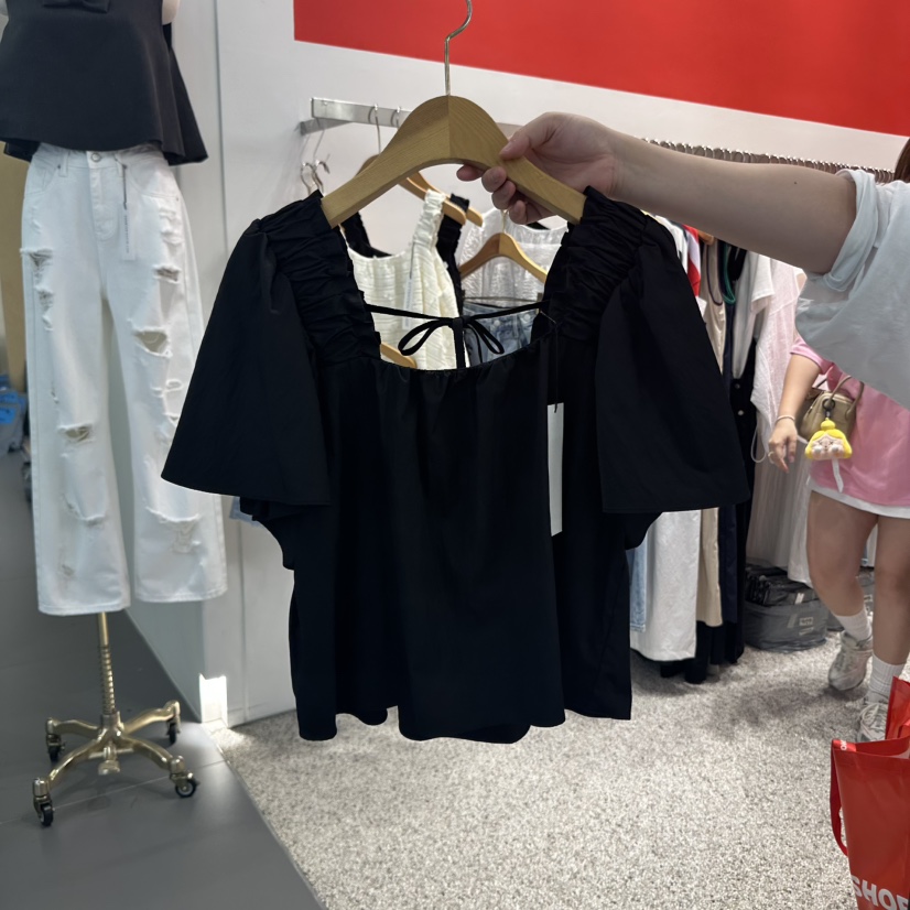 ATPZ韓國代購㊣女士新款熱賣人氣職業時尚25春夏襯衫蕾絲衫ATTENTION PLEAES襯衫/蕾絲衫圖色2