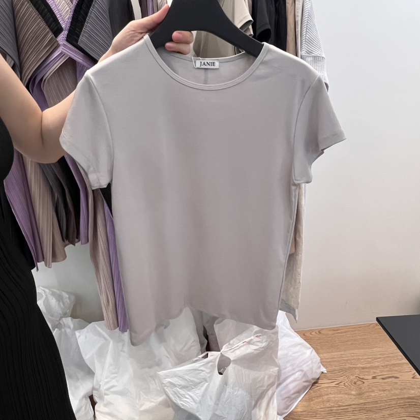 EDITORI東大門㊣實拍女士新品熱賣時尚休閑25春夏真品推薦T恤JANIET恤圖色5