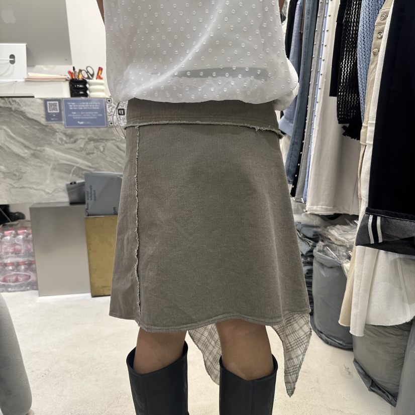 EYEL韓國直郵㊣女士新款熱賣真品25春夏半身裙中短裙含腰包EYEL半身裙/中短裙