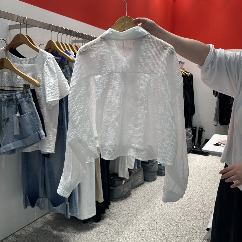 ATPZ東大門㊣代購女士新品熱賣推薦真品時尚襯衫蕾絲衫短款ATTENTION PLEAES襯衫/蕾絲衫