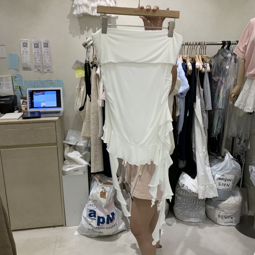 SALONDEMAG東大門㊣直郵女裝新款休閑熱賣時尚吊帶背心荷葉邊SALONDEMAG吊帶/背心圖色3