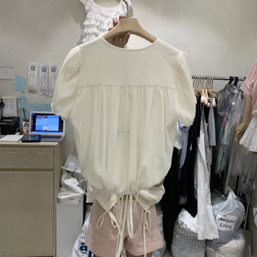 SALONDEMAG東大門㊣代購女士新品25春夏真品人氣襯衫蕾絲衫SALONDEMAG襯衫/蕾絲衫
