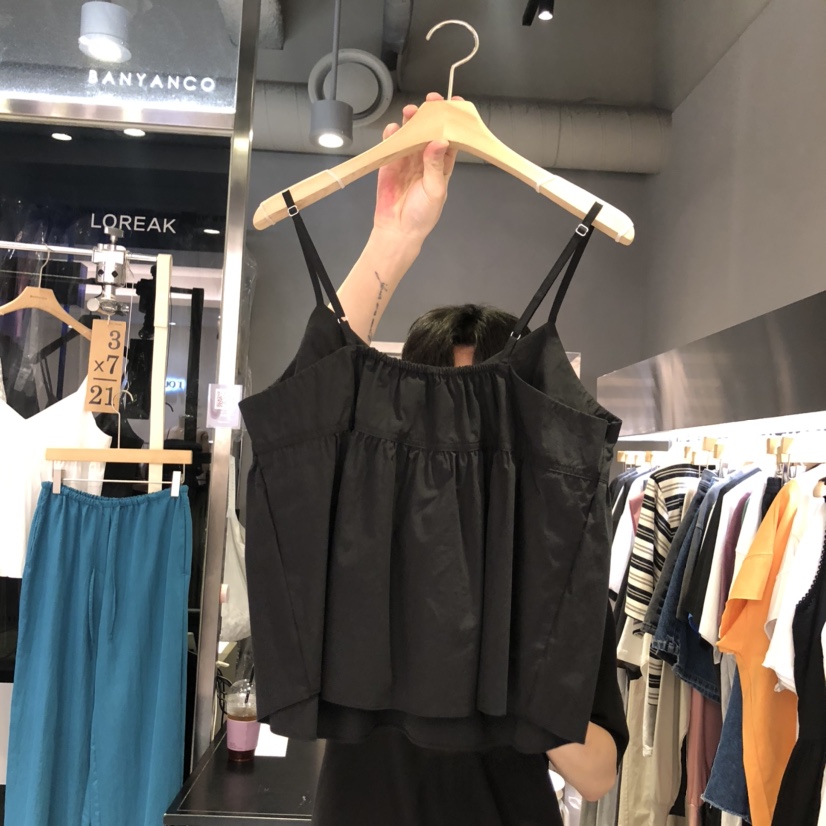 BANY ANCO韓國直郵㊣女裝新品時尚熱賣休閑人氣25春夏吊帶背心BANY ANCO吊帶/背心