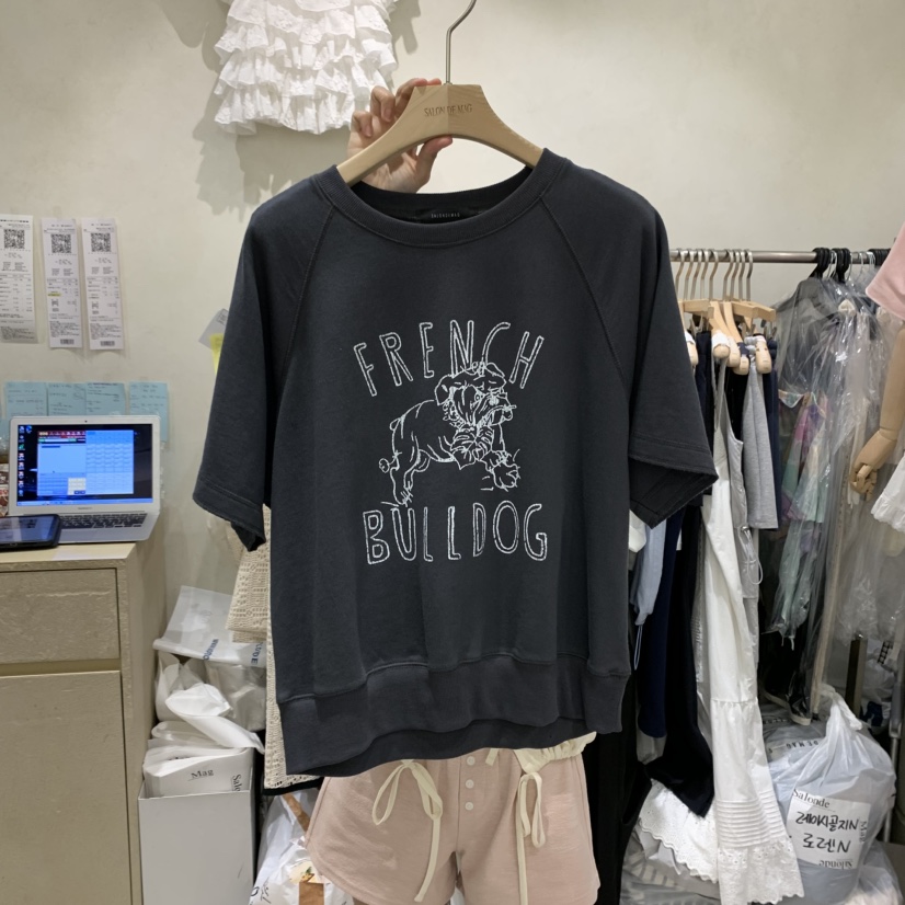 SALONDEMAG東大門㊣代購女裝新品職業推薦25春夏人氣休閑T恤SALONDEMAGT恤圖色3