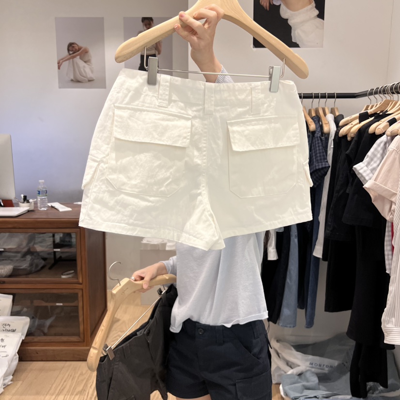 OURIN韓國直郵㊣女裝新品推薦25春夏時尚真品人氣休閑短褲工裝OURIN短褲