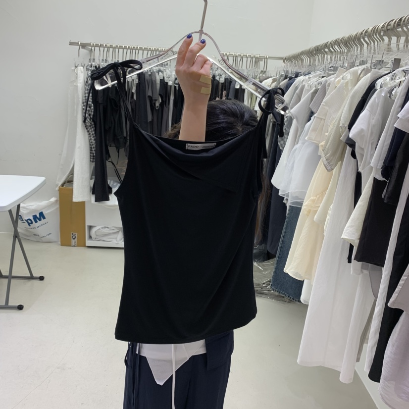 PADO韓國直郵㊣女士新品時尚人氣25春夏職業熱賣推薦吊帶背心PADO吊帶/背心圖色2