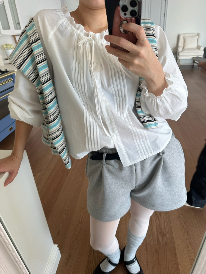 MURS東大門㊣直郵女士新品推薦25春夏熱賣真品休閑襯衫蕾絲衫MURS襯衫/蕾絲衫