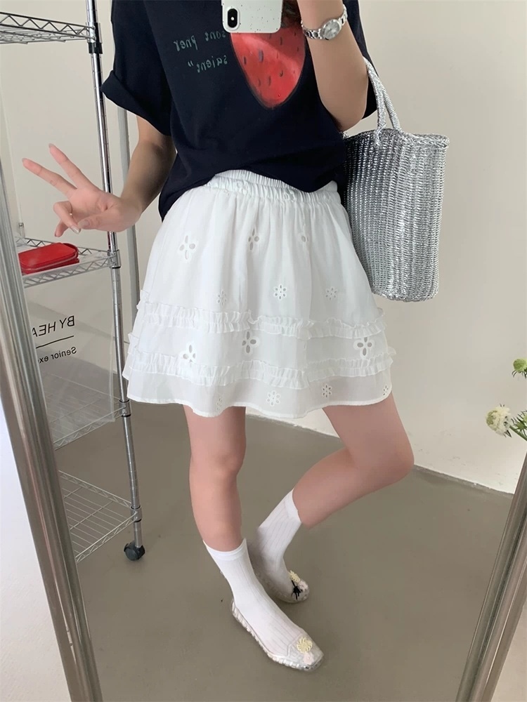 STRAWBERRY東大門㊣實拍女士新款25春夏人氣休閑推薦真品短裙STRAWBERRY短裙