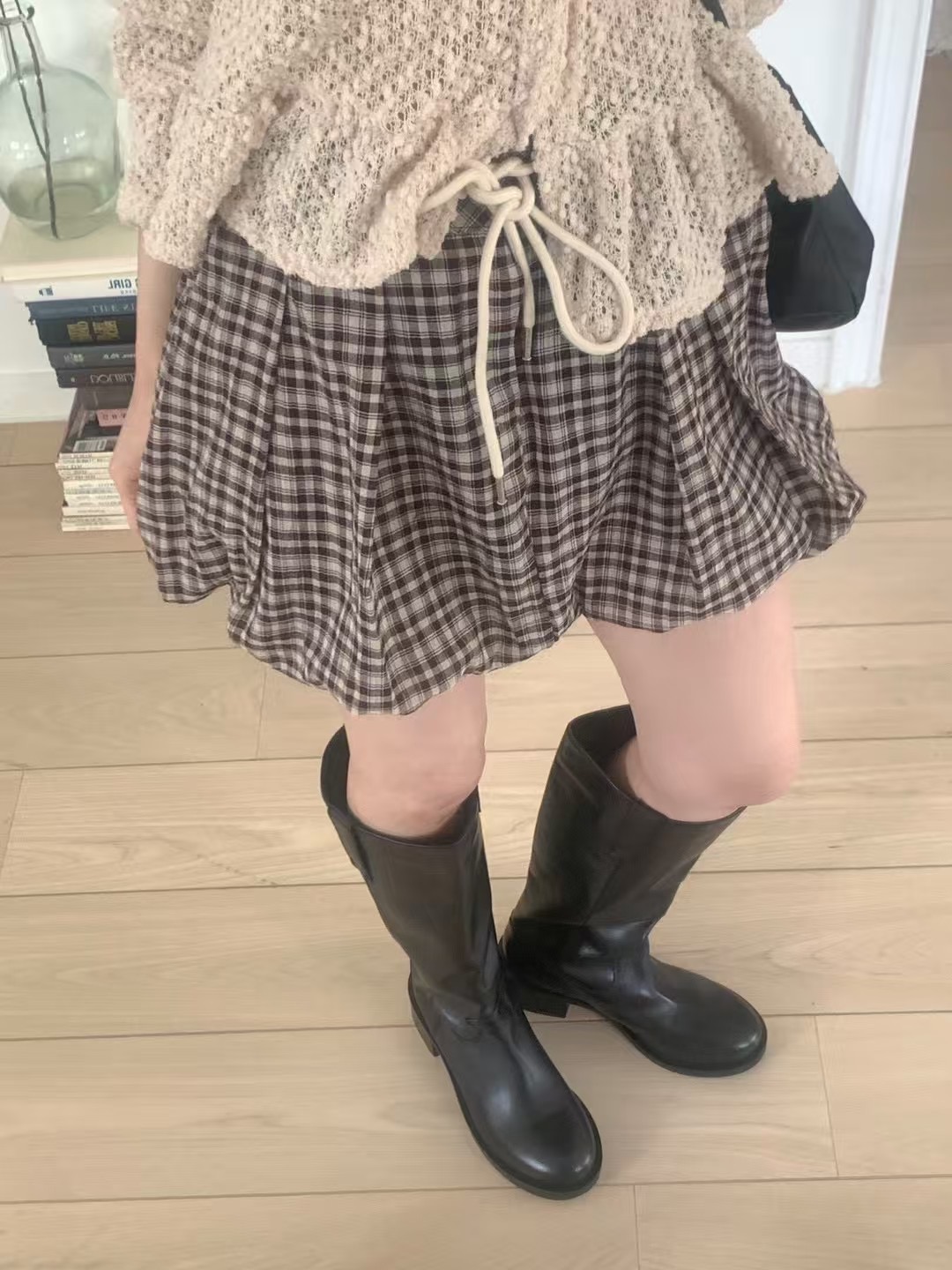 MAYFLOWER韓國代購㊣女士新款推薦職業25春夏真品休閑人氣短裙MAYFLOWER短裙