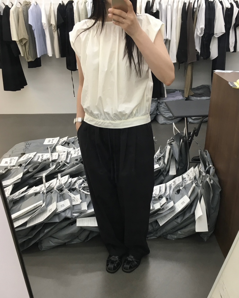 HEMP-P韓國代購㊣女裝新品職業休閑25春夏真品襯衫蕾絲衫紐扣hemp襯衫/蕾絲衫