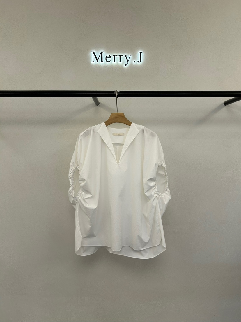 MERRY-J東大門㊣代購女裝新款休閑推薦人氣職業襯衫蕾絲衫MERRY-J襯衫/蕾絲衫圖色2