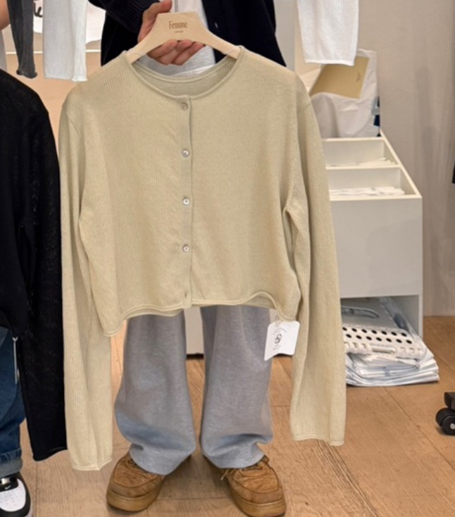LA MAGIE FEMME東大門㊣代購女裝新品推薦25春夏針織衫開襟衫Lamagie Femme針織衫圖色4